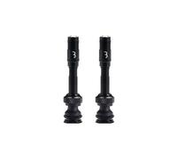 Bbb Al Valve Corecap Tubeless Valves 2 Units Argenté 80 mm Black