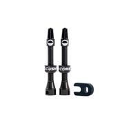 Cushcore Presta Tubeless Valves Argenté 55 mm Black