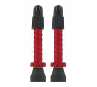 Var 2 Alloy Presta Valves Rouge 35 mm