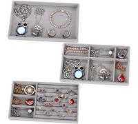 Valyria Présentoir vide en velours pour boucles d'oreilles et bagues