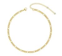 VAMA FASHIONS Adjustable 18K Gold Plated Figaro Chain Ankle Anklet Leg Toes Foot Payal Heel Anklets Bracelet Chains For Women