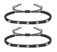 VAMA FASHIONS Adjustable Black Thread Kala Dhaga Nazar Payal Ankle Anklet Sun Flower Charms Handmade Nazar Nazariya Payal For Women