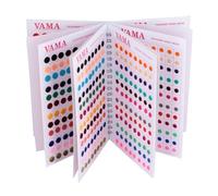 VAMA Premium Velvet Self-Adhesive Skin Simple Plain Round Multicolour Kumkum Sticker Bindiya Bindis Spiral Bindi Booklet for Women (Pack of 948 - Bindi Book)