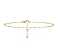 VAMA Trendy Adjustable Gold Plated Anklet Leg Chain Toes Foot Layered Ankle Bracelets Payal Anklets Chains For Women
