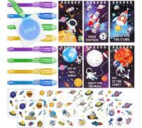 vamei Des Petits Cadeaux Thème de L'espace Pour Les Anniversaires D'enfants Stylos UV Mini-carnets Autocollants et Autres Petits Présents Pour Les Fêtes D'enfants