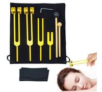 Vamend 128 Hz - d'aluminium, 8.46, ensemble de diapasons Vibrations plus profondes | Diapasons thérapeutiques, thérapie vibratoire pour méditation, yoga, bains sonores, reiki, détente