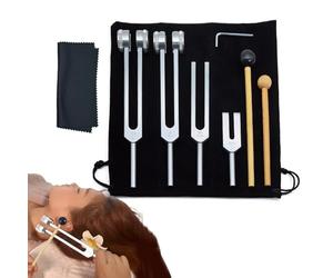 Vamend Tuning Totk 128 Hz Instrument de du son | Ensemble de méditation et de thérapie de yoga | Outil de relaxation pour le bien-être, l'équilibre des chakras, le stress