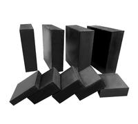 VAMIUR Feuille De Bloc De Caoutchouc De Silicone Noir, 1 Pièce, Joint D'amortissement Élastique Antidérapant, Coussinet Antichoc 50x50/100x100/150x150mm 200x200mm (Size : 50X50X40mm)