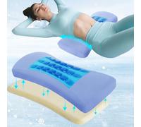 vamorry Oreiller de soutien lombaire pour soulager les douleurs lombaires avec gel rafraîchissant : coussin sciatique pour le bas du dos pour dormir - Oreiller en mousse à mémoire de forme pour le