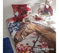 Vamos - 56960 - Ameublement et Décoration - Housse de Couette + Taie d'oreiller - Cheval - 100% Coton - 140x200 cm