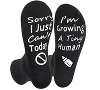 Vamotto Cadeau de grossesse pour nouvelle maman, chaussettes Growing a Tiny Human Mom - Cadeau de grossesse pour nouvelle maman, chaussettes antidérapantes en coton doux avec cadeaux de grossesse