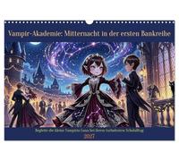 Vampir-Akademie: Mitternacht in der ersten Bankreihe (Wandkalender 2027 DIN A3 quer), CALVENDO Monatskalender: Begleite die kleine Vampirin Luna bei ihrem turbulenten Schulalltag