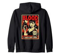 Vampire Advertisement For Bottled Blood Sweat à Capuche