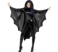 Vampire Ailes Adulte Halloween Noir Femmes Déguisement Neuf Cape