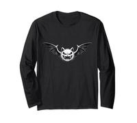 Vampire au Visage de Chauve-Souris Amusant Y2K Emo Alt Streetwear Manche Longue
