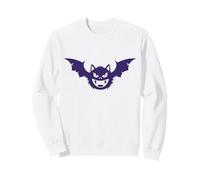 Vampire au Visage de Chauve-Souris Amusant Y2K Emo Alt Streetwear Sweatshirt