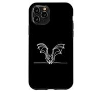 Vampire Bat Line Art Minimaliste Wildlife Drawing Coque pour iPhone 11 Pro