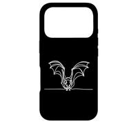 Vampire Bat Line Art Minimaliste Wildlife Drawing Coque pour iPhone 17 Pro