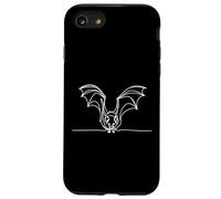 Vampire Bat Line Art Minimaliste Wildlife Drawing Coque pour iPhone SE (2020) / 7/8