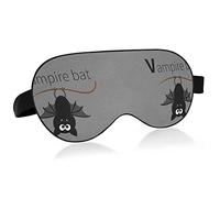 Vampire Bat On Grey Eye Masks Cover Blocks Light Sleep Mask Shade Cover Blindfold Relaxing Eyeshade Cover avec serre-tête réglable pour hommes femmes enfants
