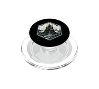 Vampire Castle Horreur Fantasy Moon Landscape PopSockets PopGrip pour MagSafe