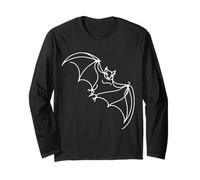 Vampire Chauve-Souris Ligne Art Faune Nature Animal Illustration Manche Longue