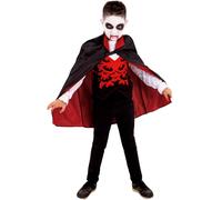 Vampire Costume Garçon Dracula Costume Déguisement Garçons Hallloween Âge 3-10