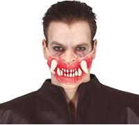 Vampire Demi-masque Horreur Fête Equipement Masque Avec Dents Monstre Scène Visage Événement Épouvante Atmosphère Costume, Couleur : Natural