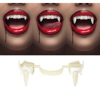 Vampire Dents Effet Halloween Canines Accessoires réalistes Costume Party, couleur : vert