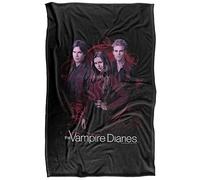 Vampire Diaries Company of Three Plaid Ultra Doux au Toucher Soyeux - 91 x 147 cm
