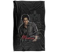 Vampire Diaries Damon Plaid Ultra Doux au Toucher Soyeux - 91 x 147 cm