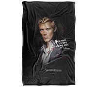 Vampire Diaries Never Destroy Plaid Ultra Doux au Toucher Soyeux - 91 x 147 cm