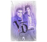 Vampire Diaries Stefan and Damon Plaid Ultra Doux au Toucher Soyeux - 91 x 147 cm