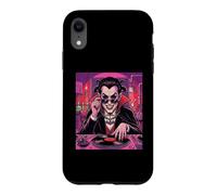 Vampire DJ House Trap Club Dance Music Spooky Scary Clubbing Coque pour iPhone XR