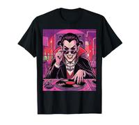 Vampire DJ House Trap Club Dance Music Spooky Scary Clubbing T-Shirt