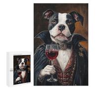 Vampire Dog in Formal Attire Puzzle 1000 Pièces Educa Jouet en Bois Cadeau Unique Décoration Intérieure Jeu Éducatif Challenge Toy Adultes Et Enfants À Partir De 14 Ans 1000 PCS