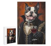 Vampire Dog with Wine Glass-1 Puzzle 1000 Pièces Educa Jouet en Bois Cadeau Unique Décoration Intérieure Jeu Éducatif Challenge Toy Adultes Et Enfants À Partir De 14 Ans 1000 PCS