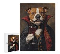 Vampire Dog with Wine Glass-3 Puzzle 1000 Pièces Educa Jouet en Bois Cadeau Unique Décoration Intérieure Jeu Éducatif Challenge Toy Adultes Et Enfants À Partir De 14 Ans 500 PCS