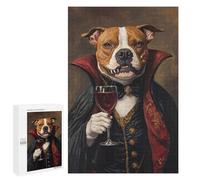 Vampire Dog with Wine Glass-3 Puzzle 1000 Pièces Educa Jouet en Bois Cadeau Unique Décoration Intérieure Jeu Éducatif Challenge Toy Adultes Et Enfants À Partir De 14 Ans 1000 PCS
