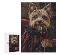 Vampire Dog with Wine Glass Puzzle 1000 Pièces Educa Jouet en Bois Cadeau Unique Décoration Intérieure Jeu Éducatif Challenge Toy Adultes Et Enfants À Partir De 14 Ans 300 PCS