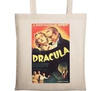 Vampire Dracula Old Vintage Movie Poster Naturel Ecologique Coton Tote Bag Beige