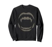 Vampire Fangs Vintage y2k Grunge Emo Graphic Sweatshirt