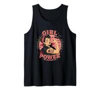 Vampire Girl Power Retro Halloween Pin Up Gothique Design Débardeur