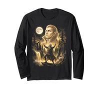 Vampire Lord Pleine Lune Halloween Gothique Fantasy Art Manche Longue
