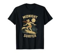 Vampire Midnight Surfer Halloween Plage Humour T-Shirt