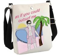 Vampire Movie Meme Team Edward Cadeau Surf Amoureux Cadeau As If You Could Outsurf Me Sac à bandoulière pour les fans, Outsurf Me Cb Eu, 8.27 Inches ×6.5 Inches × 0.79 Inches