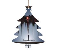 Vampire Venom Ornements de sapin de Noël en bois en forme de sapin de Noël, pendentifs décoratifs à suspendre, design vintage pour les vacances