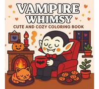 Vampire Whimsy: A Cute and Cozy Vampire Coloring Book for Adults and Teens featuring Spooky-Sweet Scenes for Relaxation and Fun