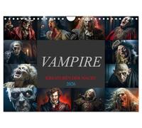 Vampires - Créatures de la nuit, Version française (Calendrier mural 2026 DIN A4 portrait), Calendrier CALVENDO mensuel