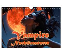 Vampires Créatures de la nuit, Version française (Calendrier mural 2026 DIN A4 portrait), Calendrier CALVENDO mensuel